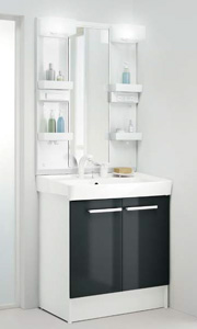 格安 激安 リクシル Inax オフトシリーズ750mm洗面化粧台 ガス給湯器はハウレッシュショップ和光